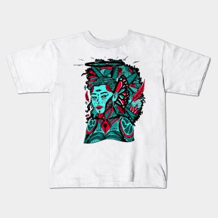 Turqred Jupiter Cries Kids T-Shirt